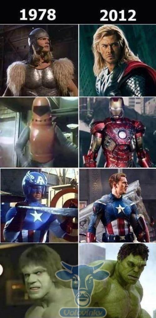  Evoluce superhrdinů 