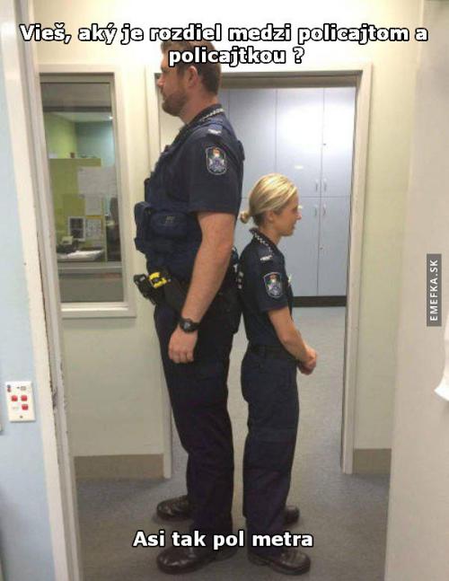 Rozdíl mezi policistou