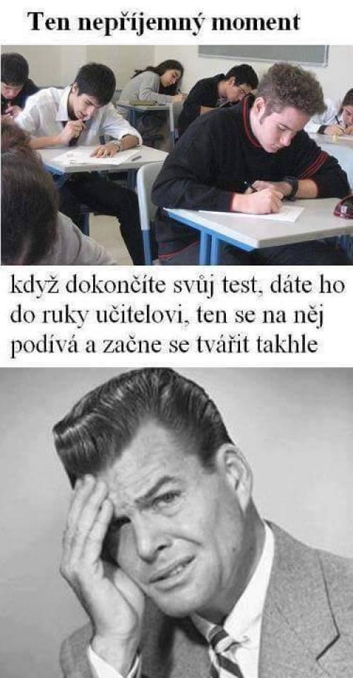  Když dokončíš test 