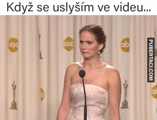  Když se uslyším ve videu 