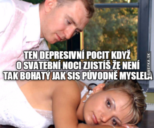  Deprese na svatbě 