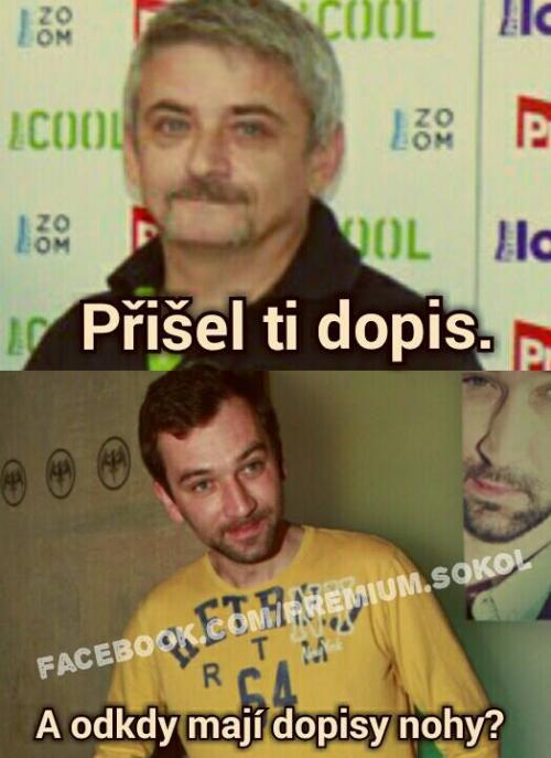  Dopis s nožičkami  