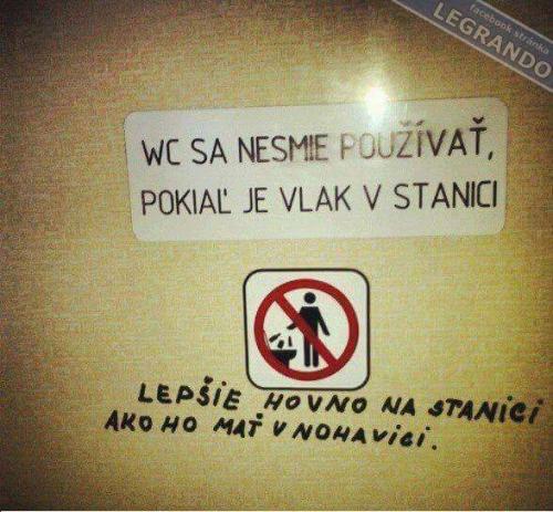  WC ve vlaku 