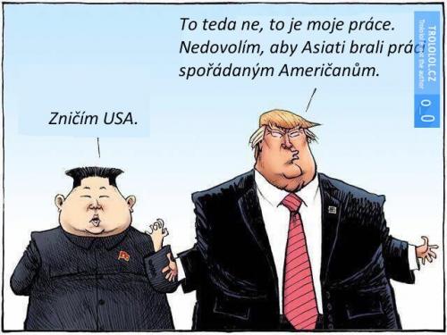  Baví se takhle Trump a Kim.. 