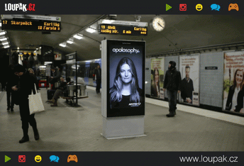  Skvěle provedená reklama v metru  