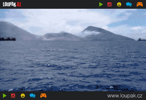  Erupce sopky Tavurvur zachycená na kameru  