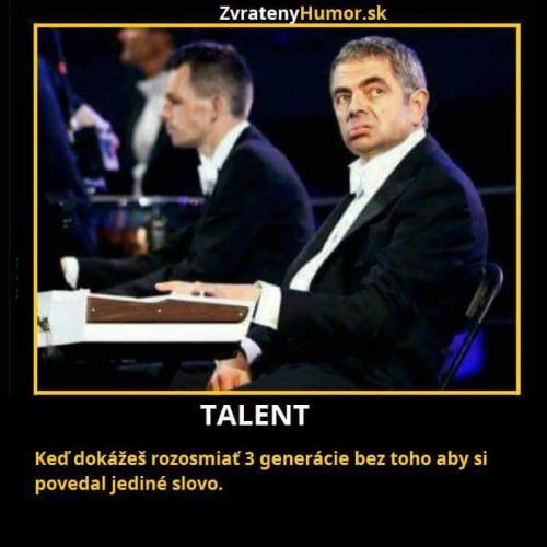 Opravdový talent