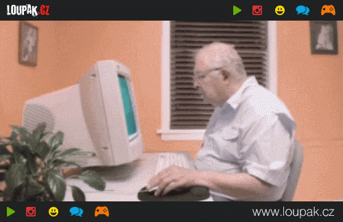  Důchodce a jeho počítač  