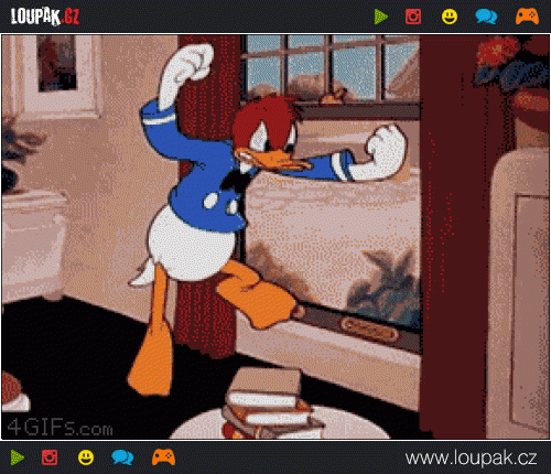  Rozčílený Donald Duck 