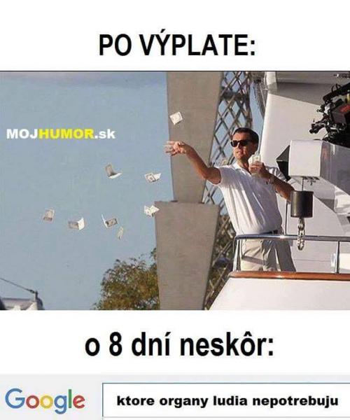 Po výplatě