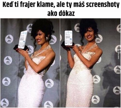  Když ti lže ale ty máš screenshoty jako důkaz 