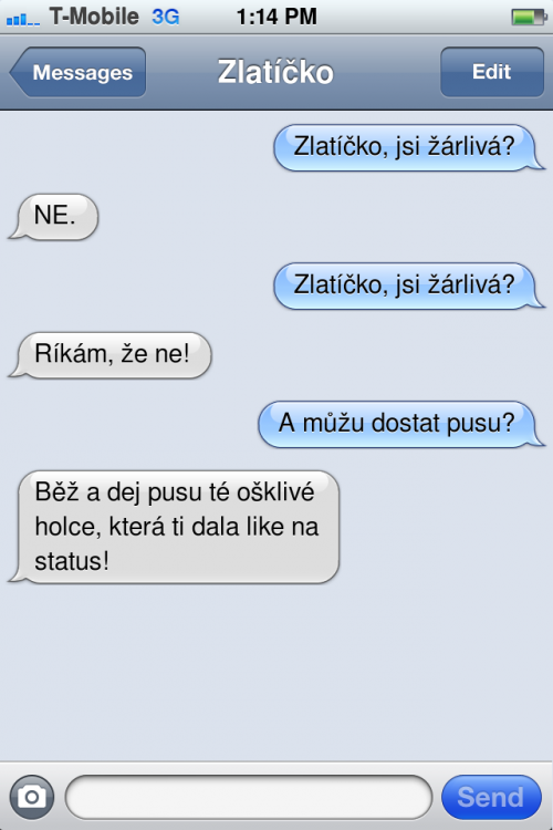 Jsi žárlivá