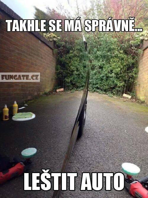  Naleštěné auto 