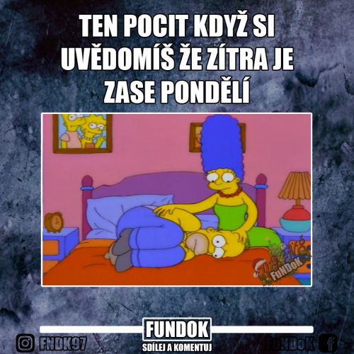  PONDĚLÍ 