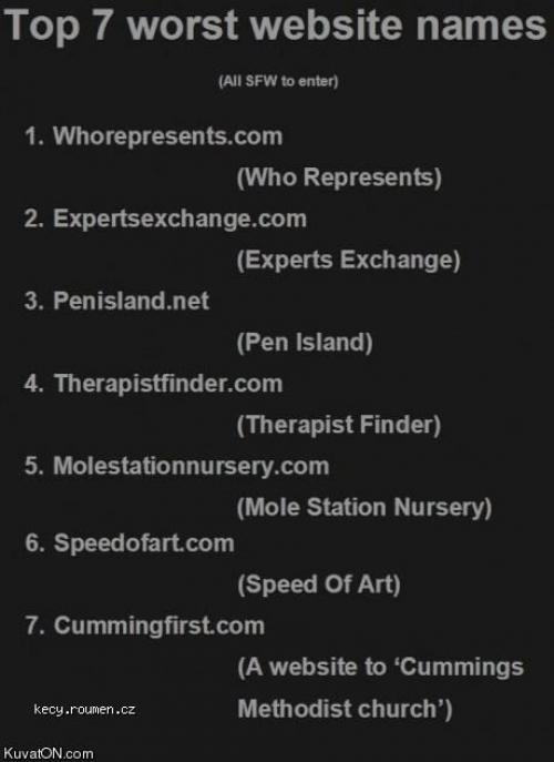 top7 website names