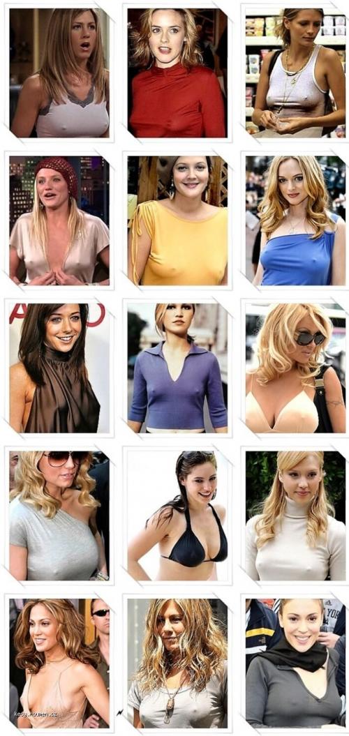  Actresses Busted With Erect Nipples 