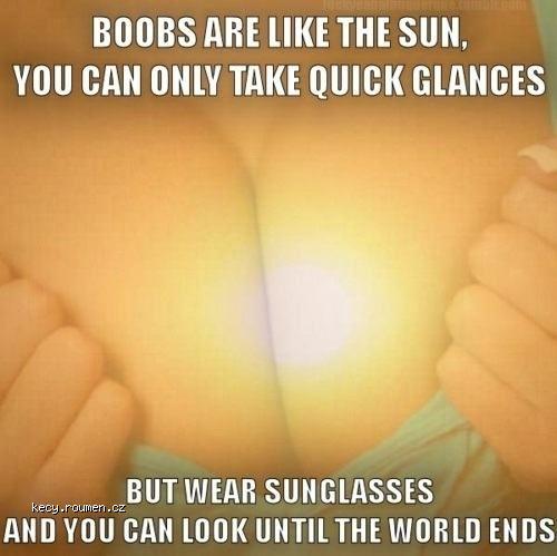  boobs are like sun 