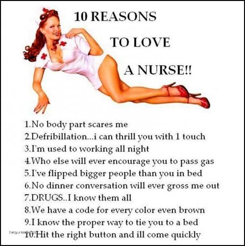  10 reasons to love a nurse 