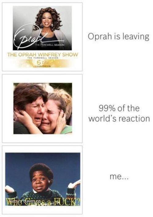 Oprah is leaving