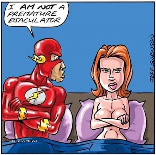  Today cartoon joke  The Flash 