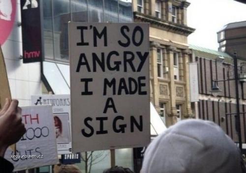  Angry made sign 