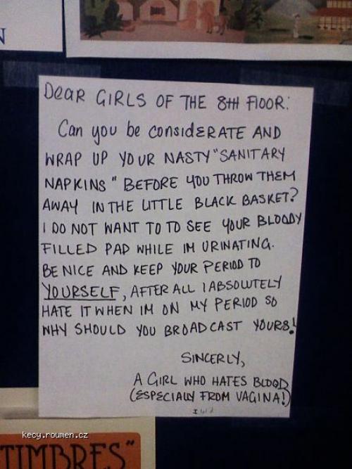  Dear girls of the 8th floor 