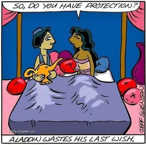  Today cartoon joke  Aladdins Last Wish 