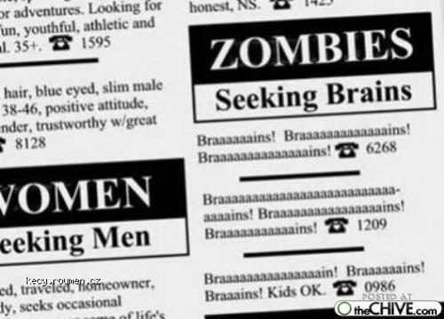 zombies seeking braaaaaaaains