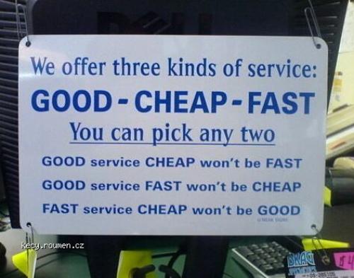  good cheap fast 