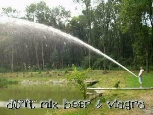  dont mix beer and viagra 