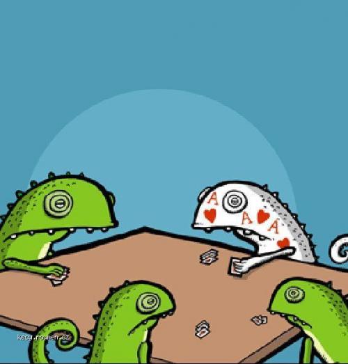  chameleon hraje poker 