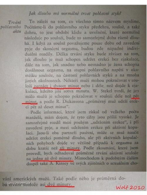 Delka pohlavniho styku  Kniha o manzelstvi  1935 