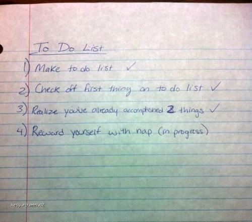 To do list today
