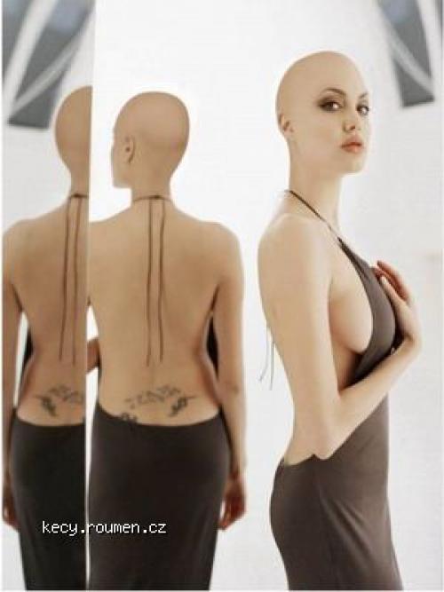  bald Angelina Jolie 
