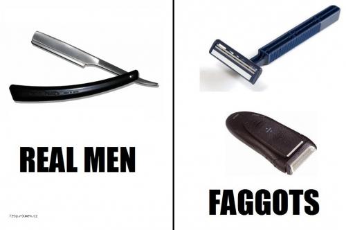 real vs faggots