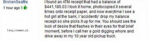  ATM Receipt Trick 