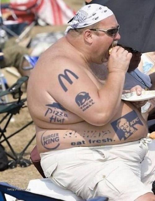  Fat Fast Food Man Photoshop 