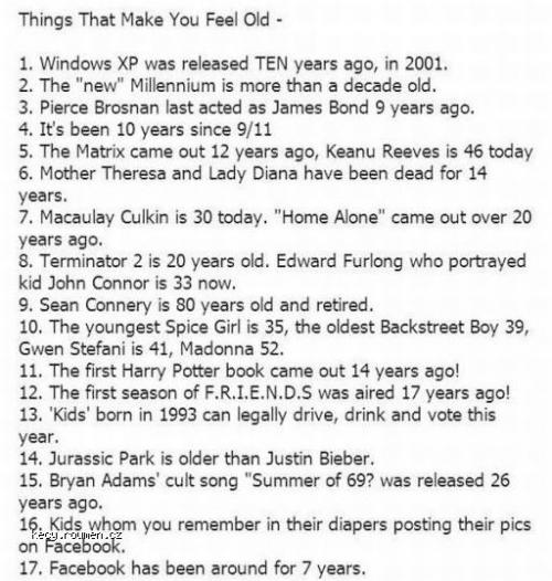  Things That Make You Feel Old 