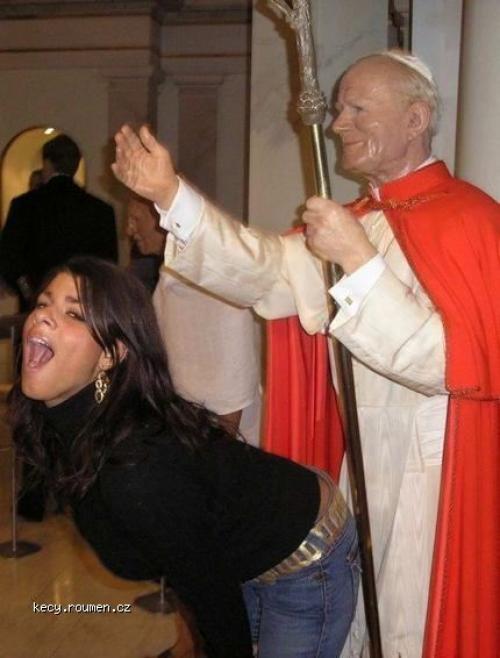 Funny with pope