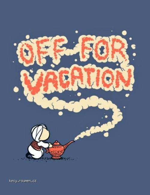 Off for vacation