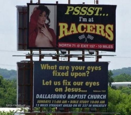 Bad locations for Jesus sign