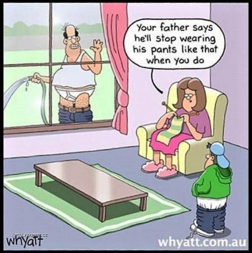  Daily joke  His Pants 