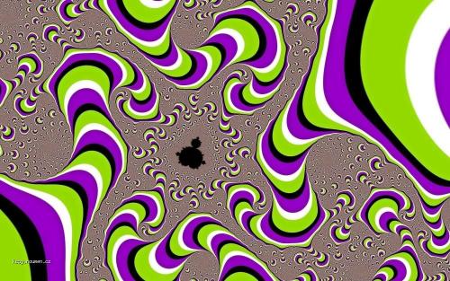 Fractal optical illusion 