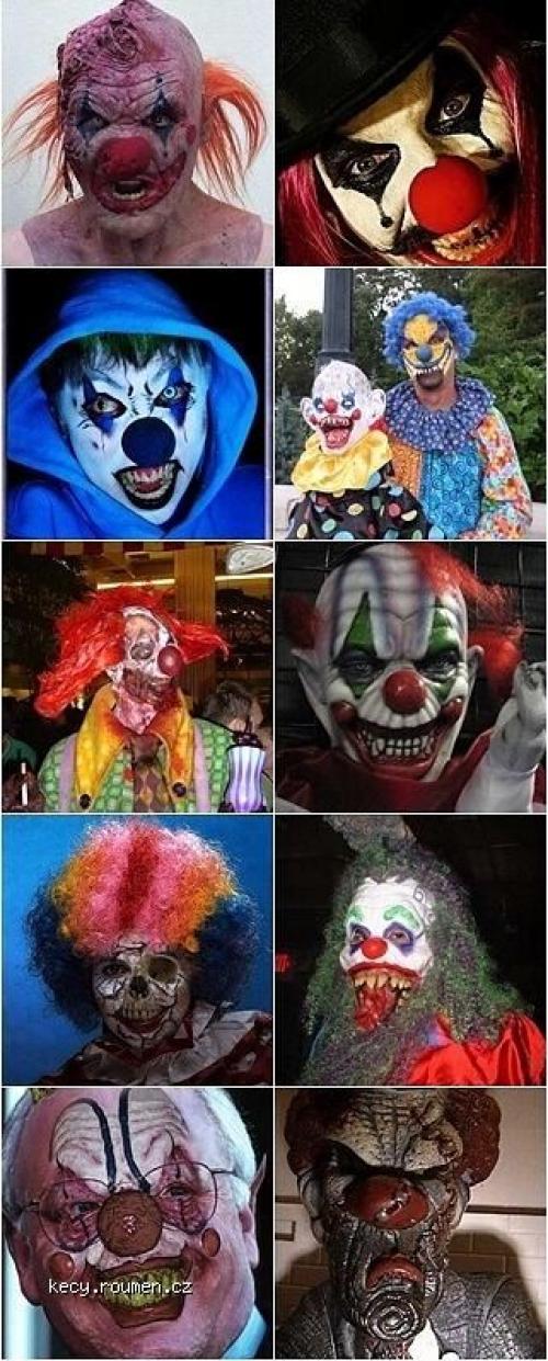  Scary Evil Clowns Faces 