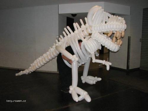  balonkova kostra dinosaura 