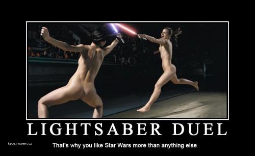  light saber duel poster 