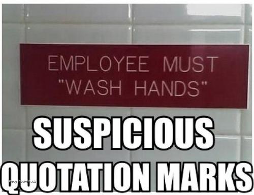  Unnecessary Bathroom Quotation Marks 