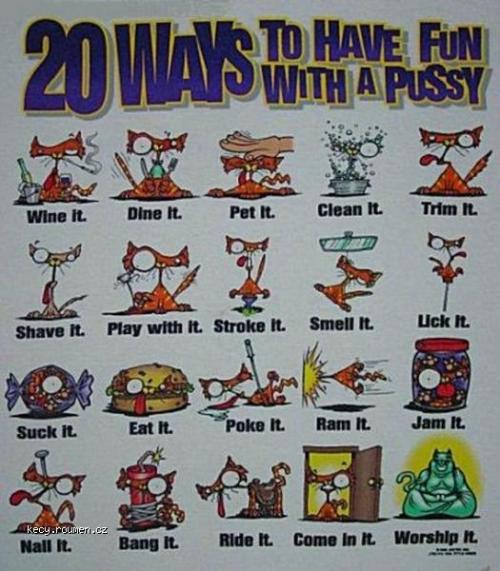  20 ways to have fun with a pussy 