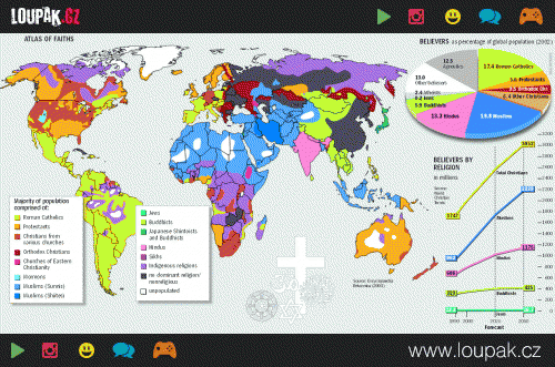  map world religions 