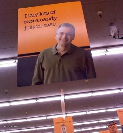  Pedophile on Grocery Store Aisle Sign 